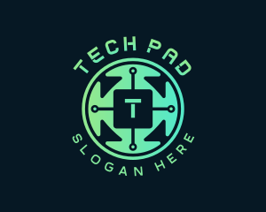 Software Tech Circuit logo design