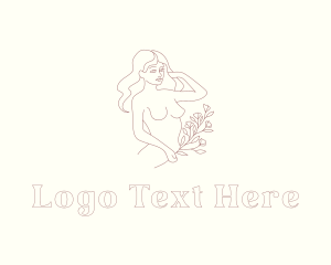 Sexy Woman Flower logo