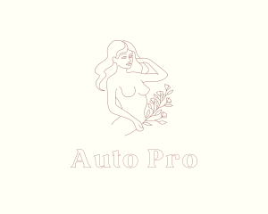 Sexy Woman Flower logo