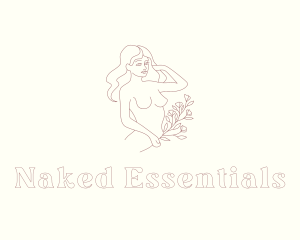 Sexy Woman Flower logo design