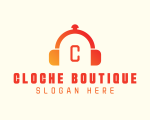 Culinary Cloche Headphones logo design