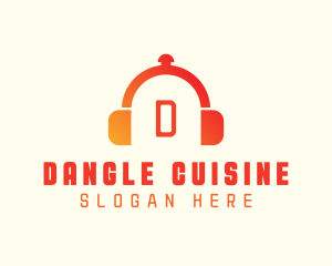 Culinary Cloche Headphones logo design