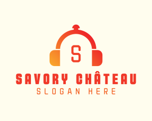 Culinary Cloche Headphones logo design