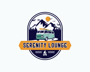 Mountain Forest Camper Van Logo