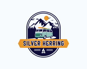 Mountain Forest Camper Van Logo