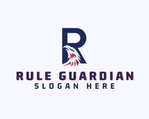 Eagle Aviation Letter R logo design