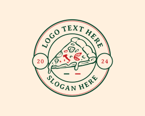 Italy Pizza Food logo