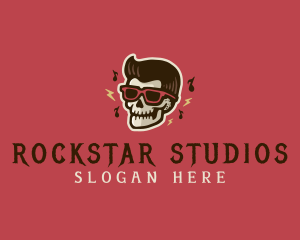 Skull Rockstar Band logo