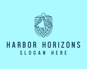 Blue Mountain Horizon logo design