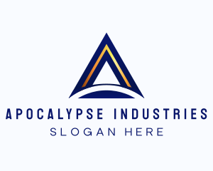 Industrial Metal Letter A logo design