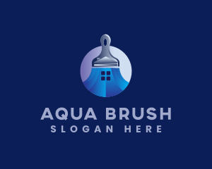 Home Paintbrush Remodeling logo design