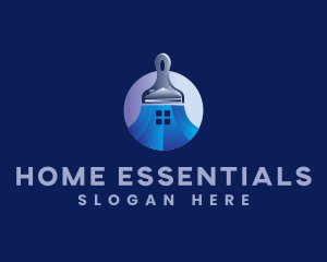 Home Paintbrush Remodeling logo design