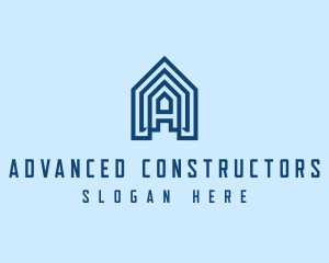 Home Builder Letter A  logo design