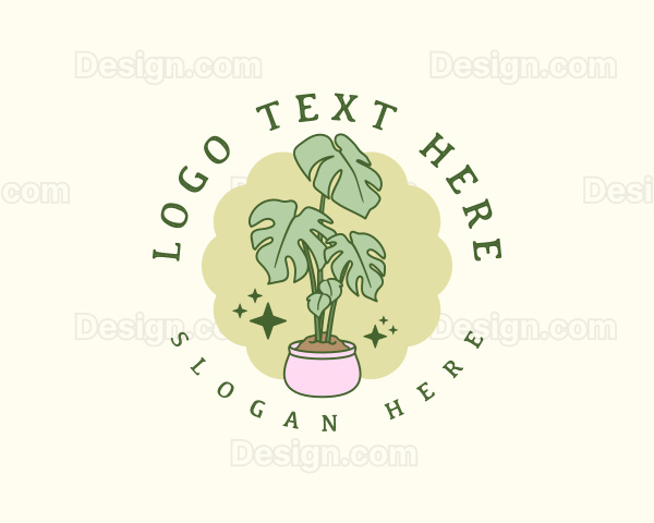 Nature Garden Plant Logo