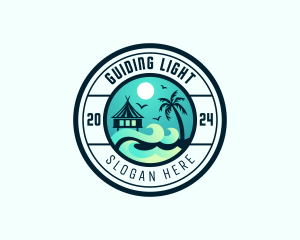 Island Beach Cottage logo design