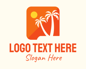 App - Tropical Island App logo design