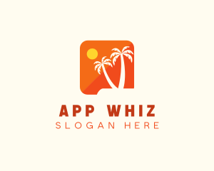 Tropical Island App logo design