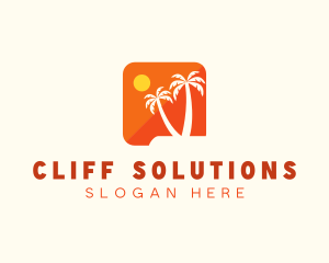 Tropical Island App logo design