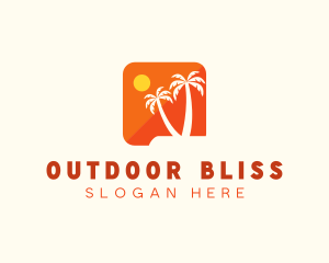 Tropical Island App logo design