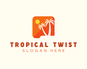 Tropical Island App logo design