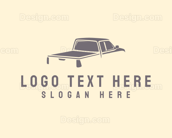 Pickup Truck Automobile Transport Logo