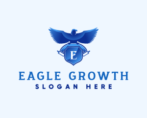 University Eagle Scroll logo design