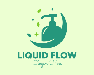 Sparkling Natural Liquid Soap logo design