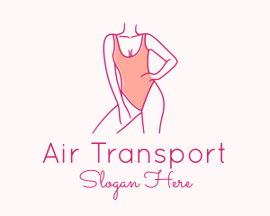 Woman Swimsuit Model logo design