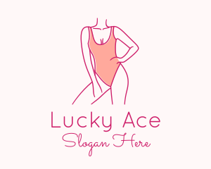 Woman Swimsuit Model logo design