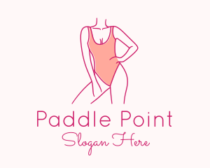 Woman Swimsuit Model logo design