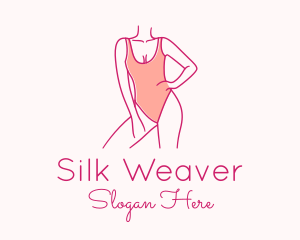 Woman Swimsuit Model logo design