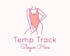 Woman Swimsuit Model logo design