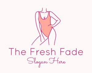 Woman Swimsuit Model logo design