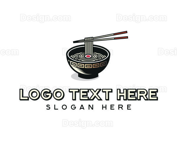 Ramen Noodles Dining Logo