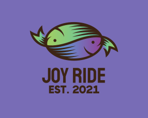 Colorful Fish Candy logo design