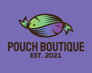 Colorful Fish Candy logo design