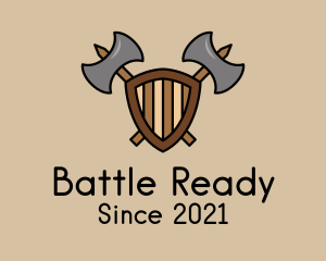 Battle Axe Shield  logo design