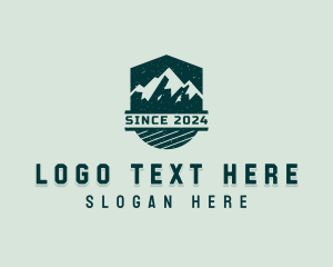 Outdoor Mountaineering Shield Logo