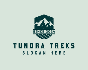 Outdoor Mountaineering Shield logo design