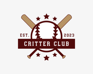 Baseball Bat Sports Club logo design