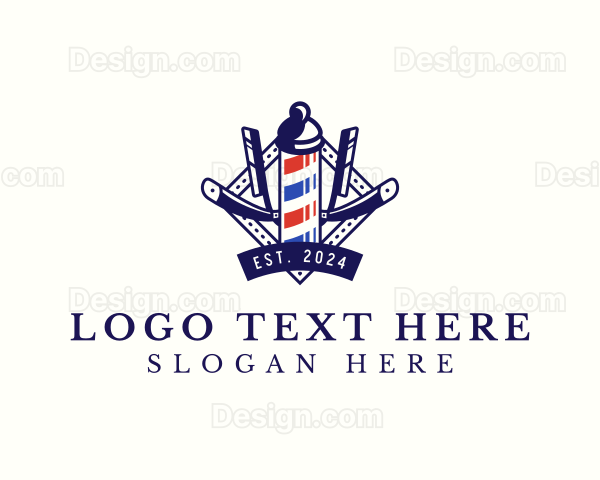 Barber Razor Styling Logo