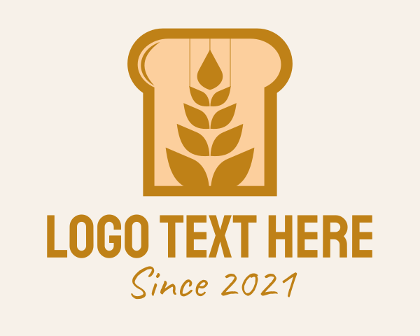 Bread Slice logo example 4
