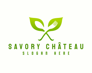 Organic Food Restaurant logo design