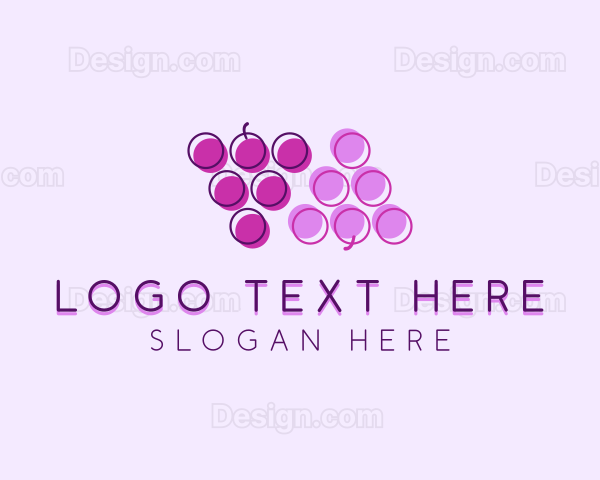 Fruit Berry Grapes Logo