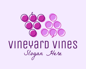 Minimalist Berry Grapes  logo
