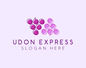 Fruit Berry Grapes  logo design