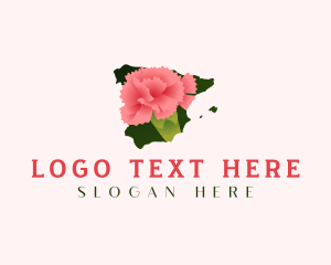 Spain Carnation Flower logo