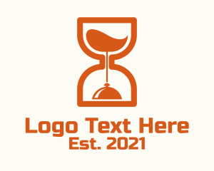 Orange Hourglass Food Cloche logo