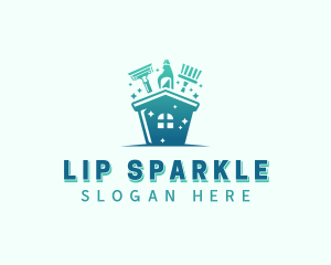 Sparkles Housekeeping Cleaning  logo design