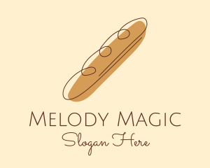 French Baguette Bread  logo design